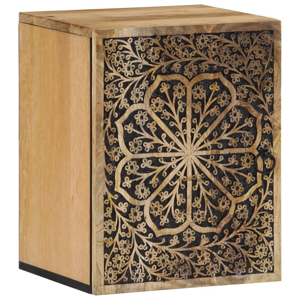 Bathroom Wall Cabinet 38x33x48 cm Solid Wood Mango - Merkel Designers