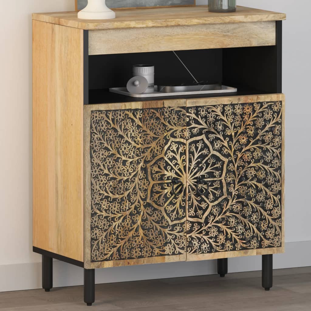 Side Cabinet 60x33x75 cm Solid Wood Mango - All Things Good