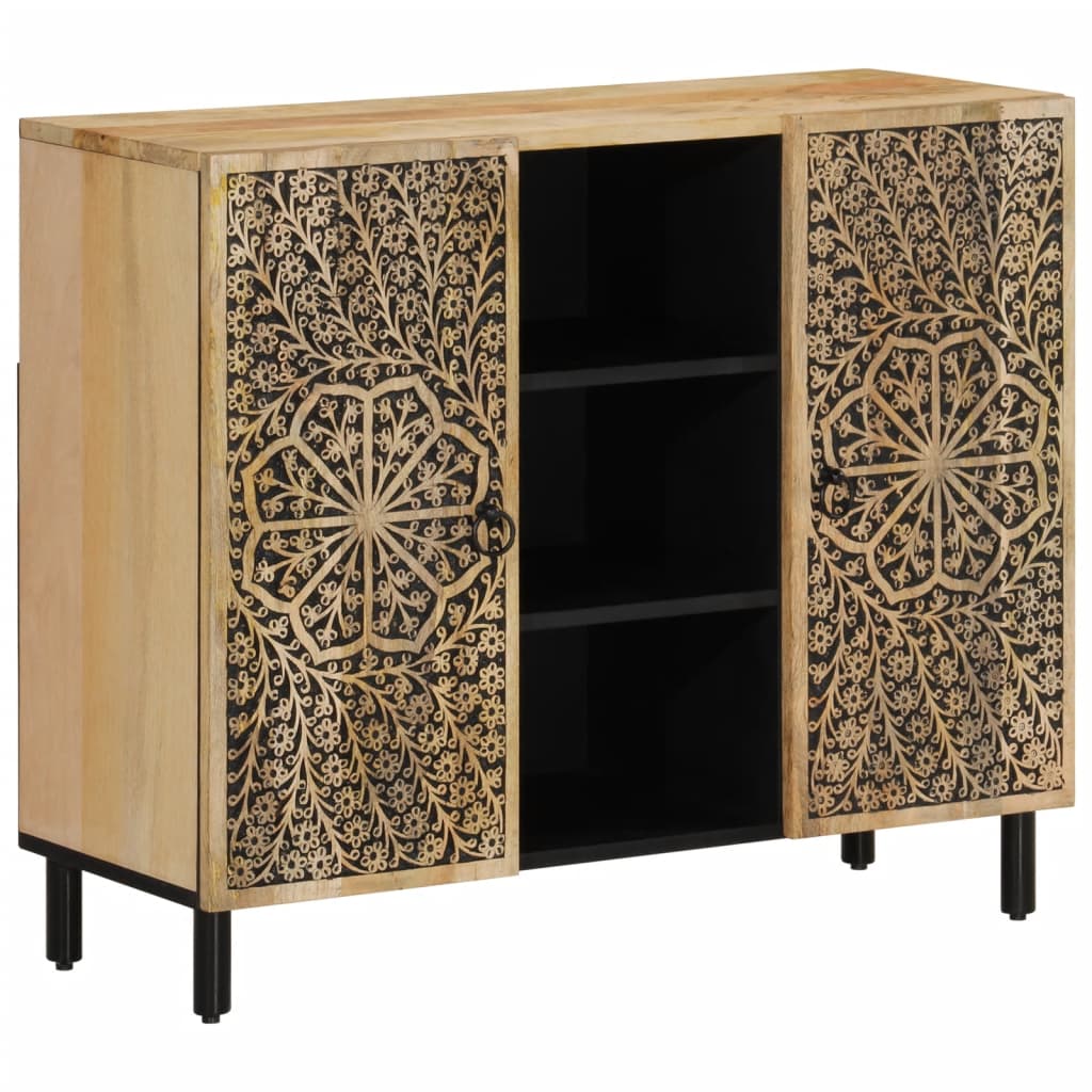 Side Cabinet 90x33x75 cm Solid Wood Mango - All Things Good