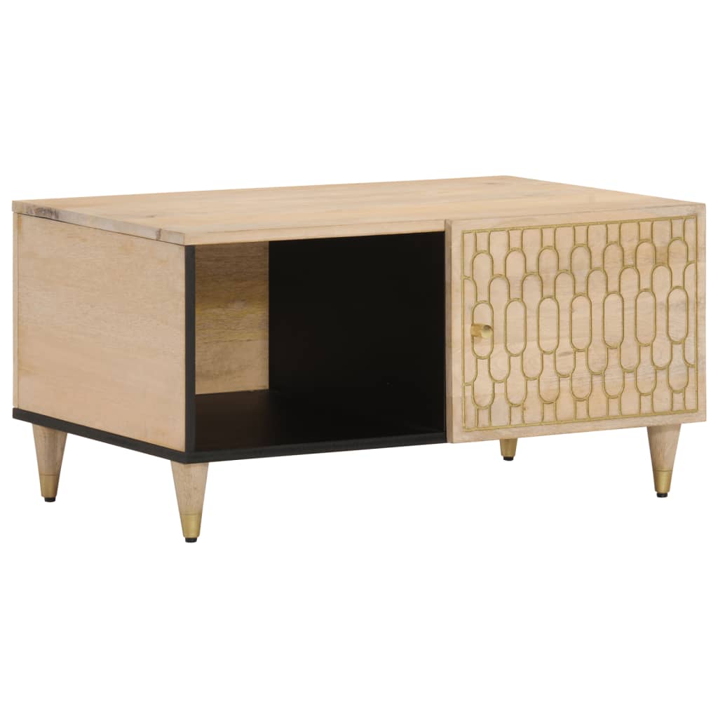Coffee Table 80x50x40 cm Solid Wood Mango - vid-358252 - Design Hut