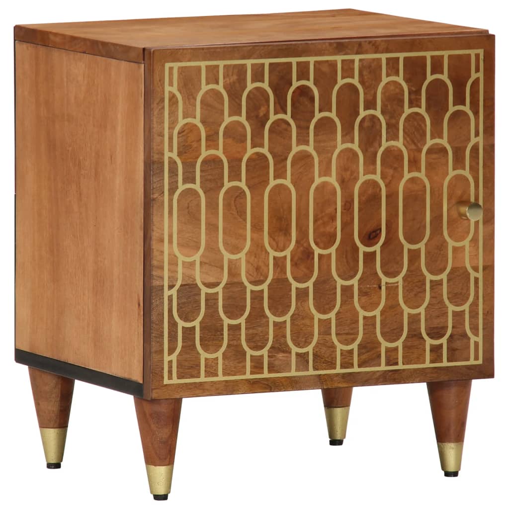 Bedside Cabinet 40x33x46 cm Solid Wood Mango - Discount Dealers