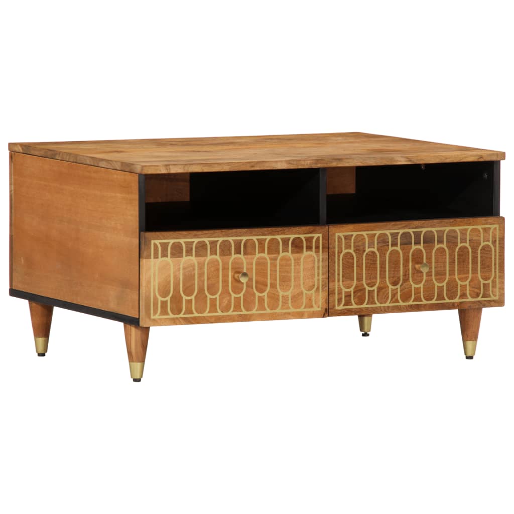 Coffee Table 80x54x40 cm Solid Wood Mango - vid-358297 - Design Hut