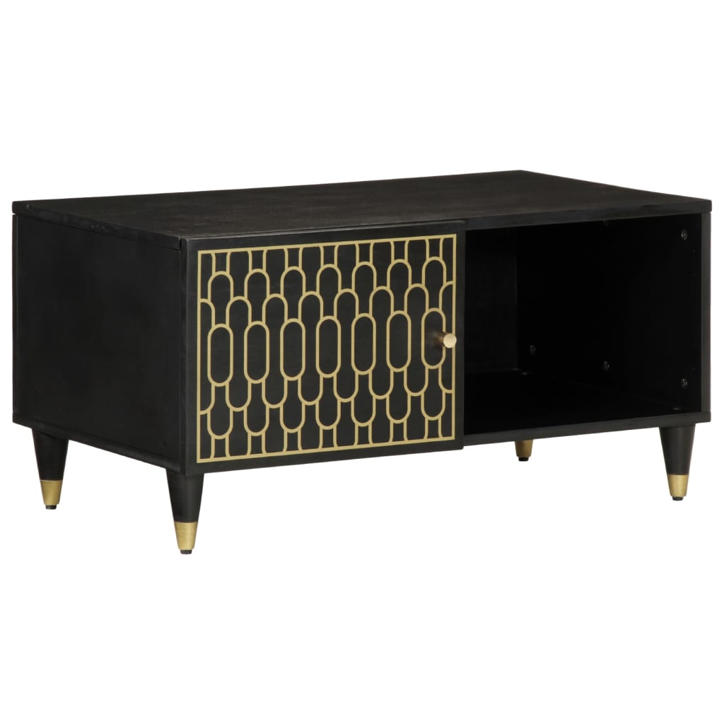 Coffee Table 80x50x40 cm Solid Wood Mango - vid-358324 - Design Hut