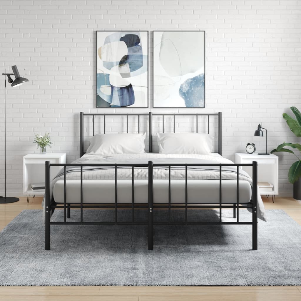 Bedside Table - PHOENIX Gus 2 Piece Nightstand White 40cm - Decor Base