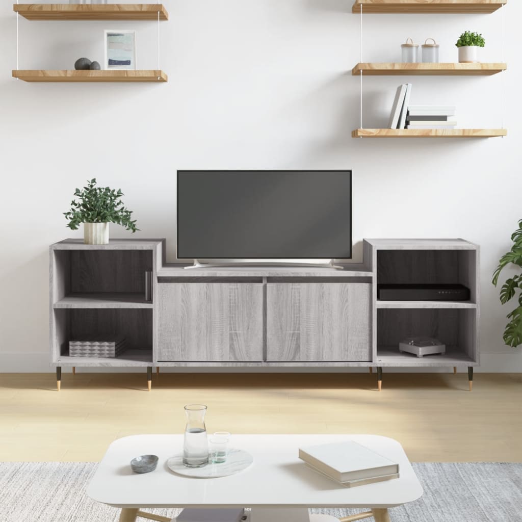 TV Cabinet Grey Sonoma 160x35x55 cm Engineered Wood - Merlin Deals