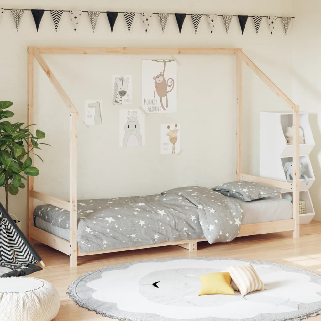 Kids Bed Frame 80x200 cm Solid Wood Pine - Tyrell & Tyrell