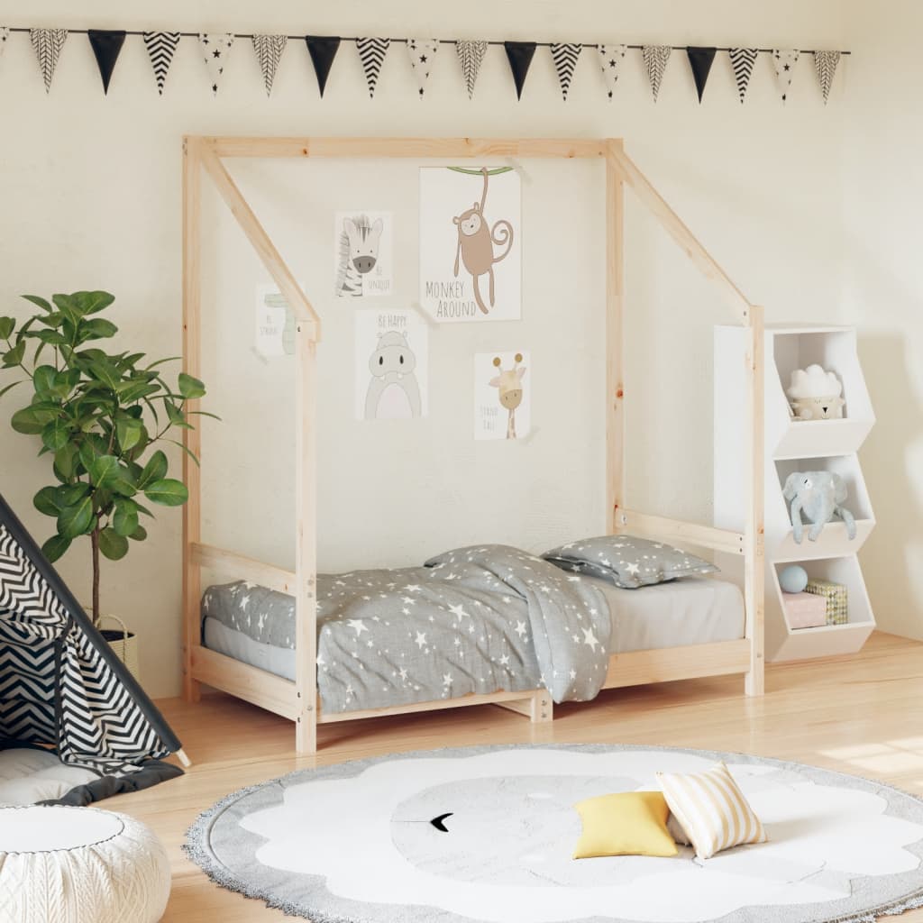 Kids Bed Frame 70x140 cm Solid Wood Pine - R and M Furniture