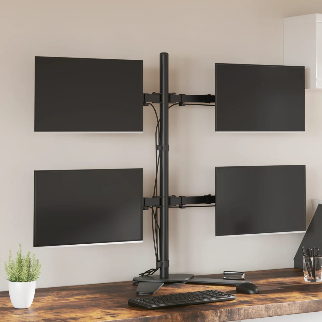 Monitor Mount Black Steel VESA 75/100 mm - Casper Homes