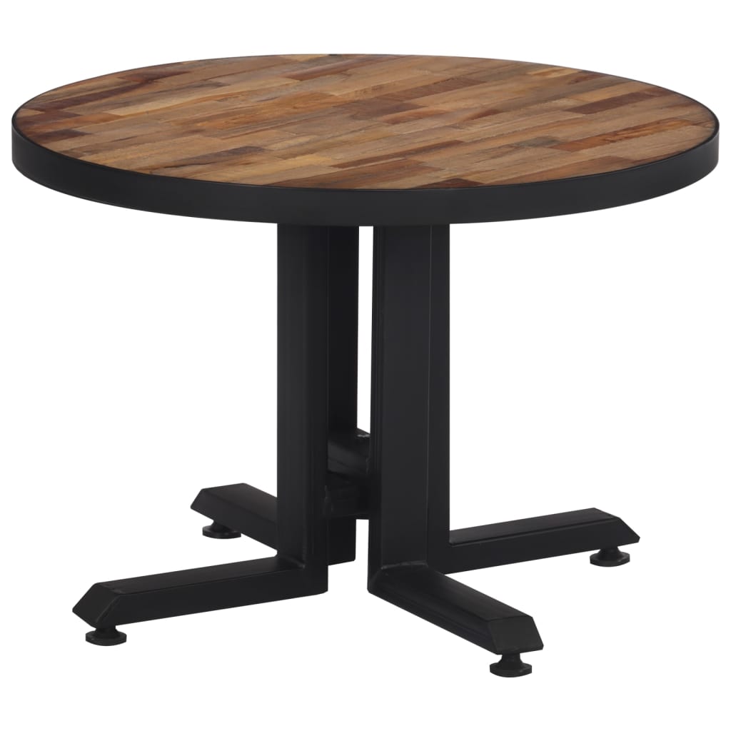 Coffee Table Round Ã ̃55x40 cm Solid Reclaimed Teak - Casper Homes