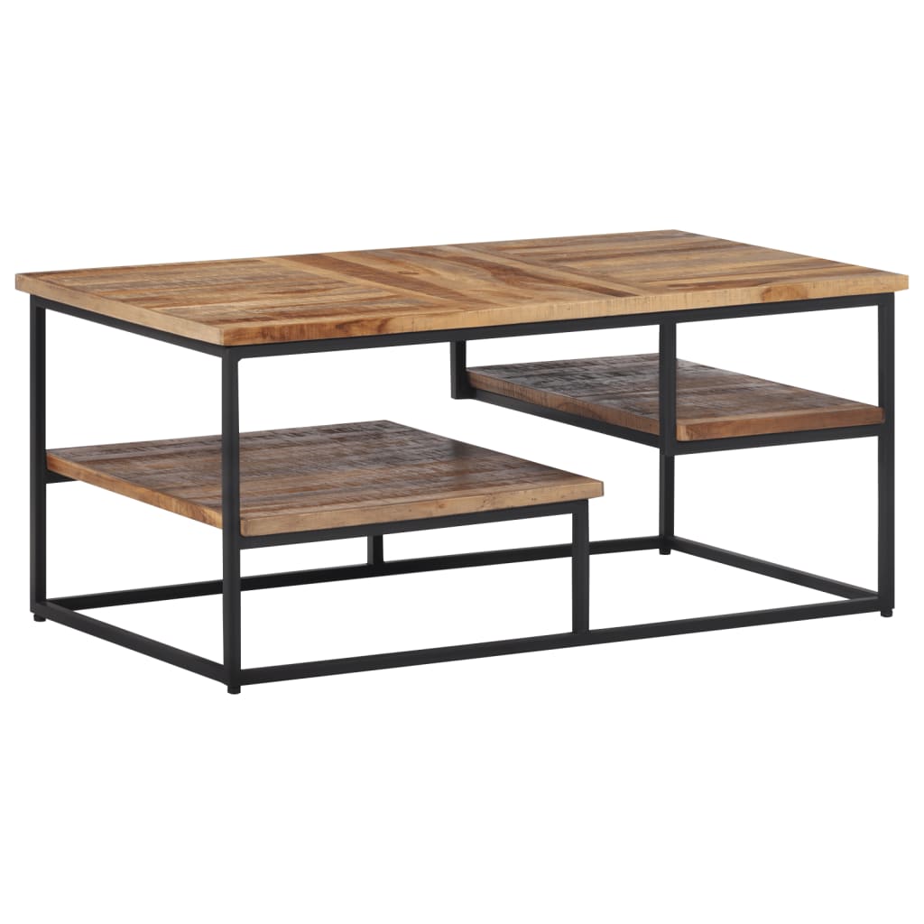 Coffee Table 90x50x39 cm Solid Reclaimed Teak - Merlin Deals
