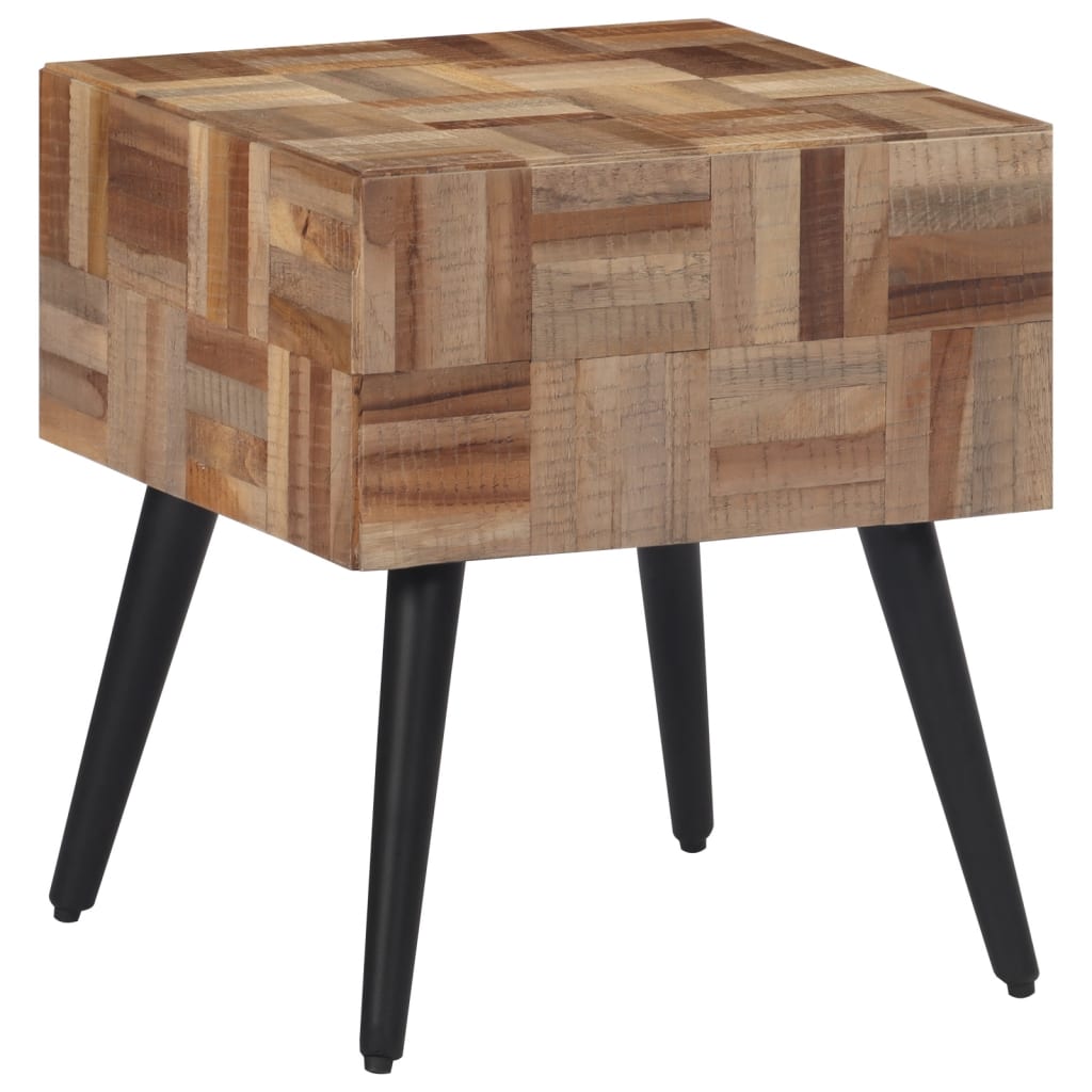 Side Table 40x40x45 cm Solid Reclaimed Teak - Merlin Deals