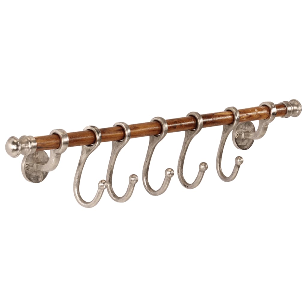 Coat Rack Wall Mounted 75x15 cm Aluminium - Direct Imports