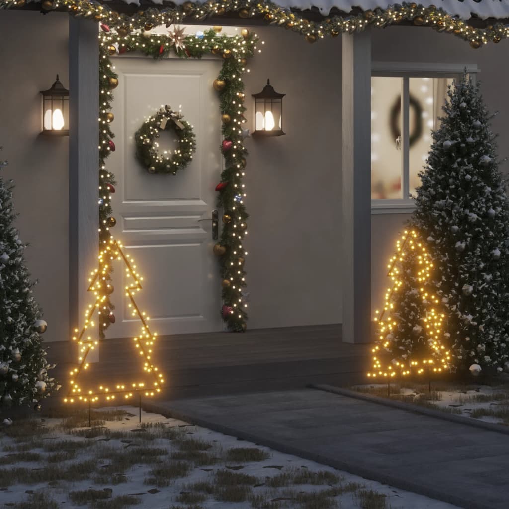 Faune Christmas Light Decoration Spikes Tree 115 LEDs 90cm - Direct Imports