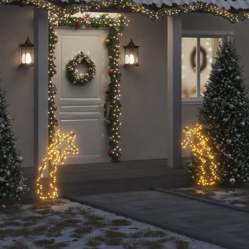 Faune Christmas Light Decoration Spikes Meteor 115 LEDs 89cm - Direct Imports