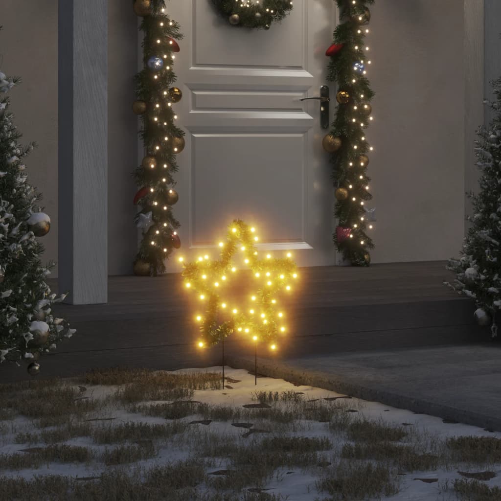 Faune 3 pcs Star Light Decorations Spikes 50 LEDs 29cm - Direct Imports