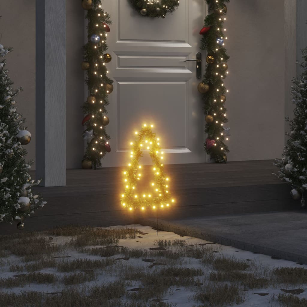 Faune Christmas Light Decorations Spikes 3 pcs Tree 50 LEDs 30cm Deluxe - Direct Imports