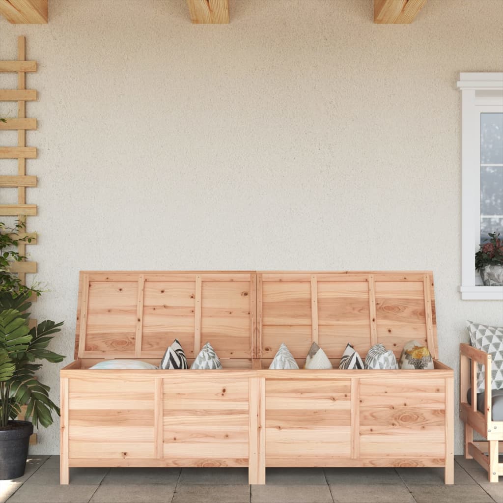 Garden Storage Box 198.5x50x56.5 cm Solid Wood Fir - The Home Maker