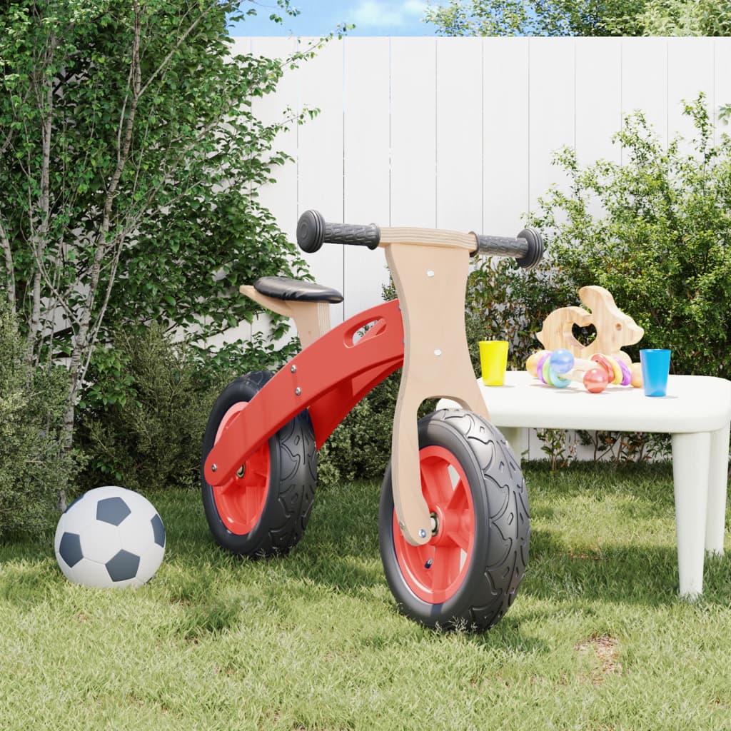 Balance Bike for Children with Air Tyres Red - Tyrell & Tyrell
