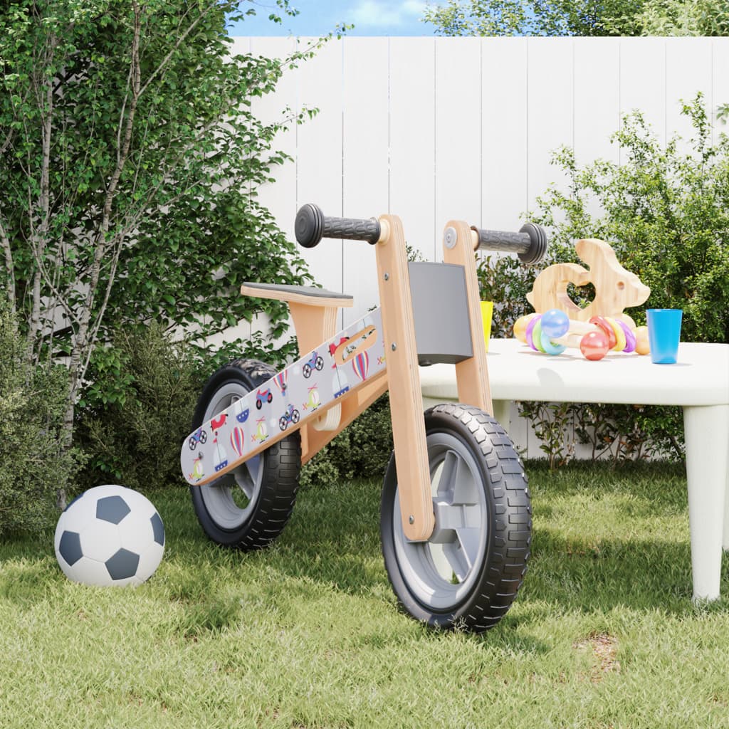 Balance Bike for Children Grey Printed - Sid & Sam