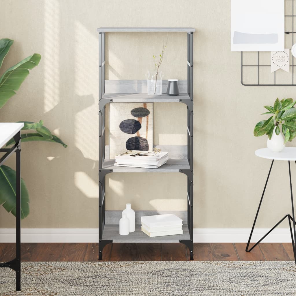 Bookshelf Grey Sonoma 50x33x117.5 cm Engineered Wood - Tyrell & Tyrell