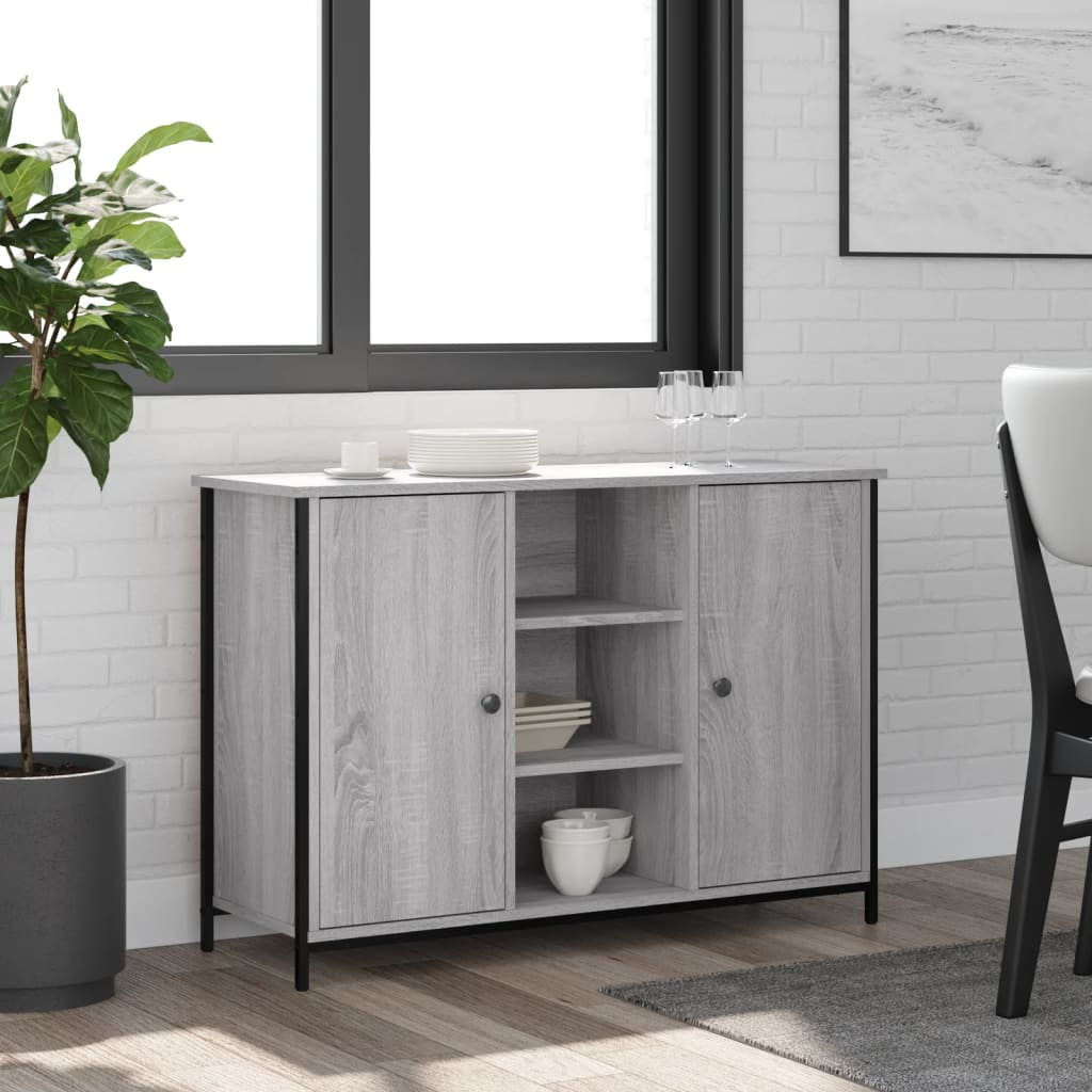 Sideboard Grey Sonoma 100x35x70 cm Engineered Wood - Tyrell & Tyrell