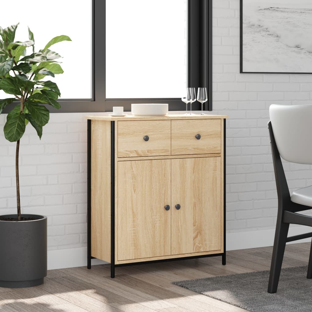 Sideboard Sonoma Oak 70x30x80 cm Engineered Wood - Discount Dealers