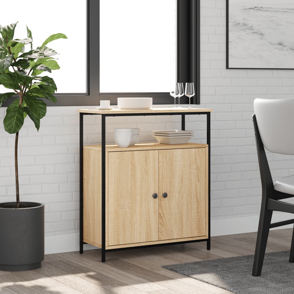 Sideboard Sonoma Oak 70x30x80 cm Engineered Wood - Millennium Furniture
