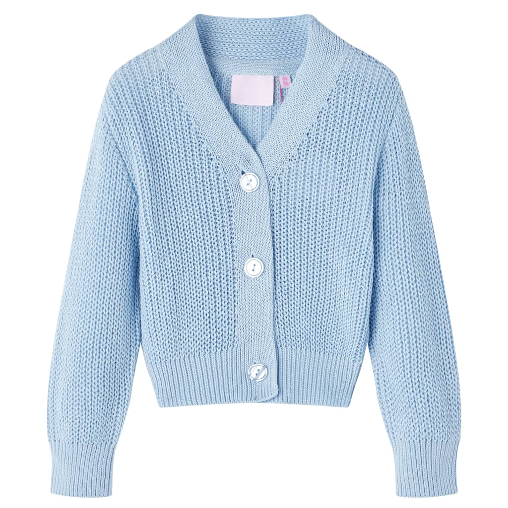 Kids' Cardigan Knitted Blue 116 - All Things Good