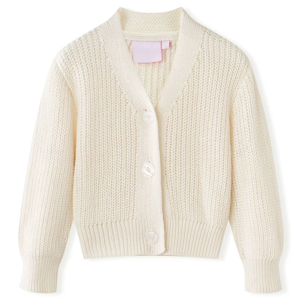 Kids' Cardigan Knitted Snow White 92 - Sid & Sam