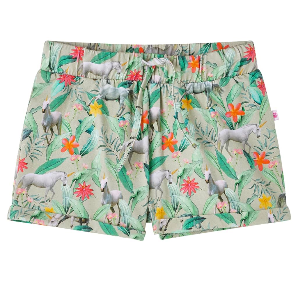 Kids' Shorts with Drawstring Light Khaki 116 - Sid & Sam