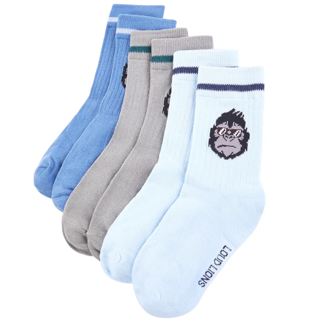 Kids' Socks 5 Pairs EU 23-26 - Style and Chic