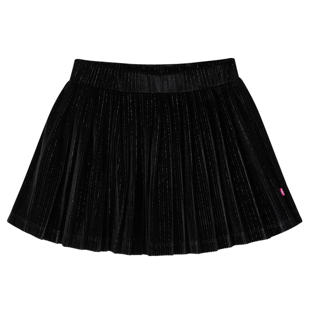 Kids' Pleated Skirt with Lurex Black 104 - Discount Dealers
