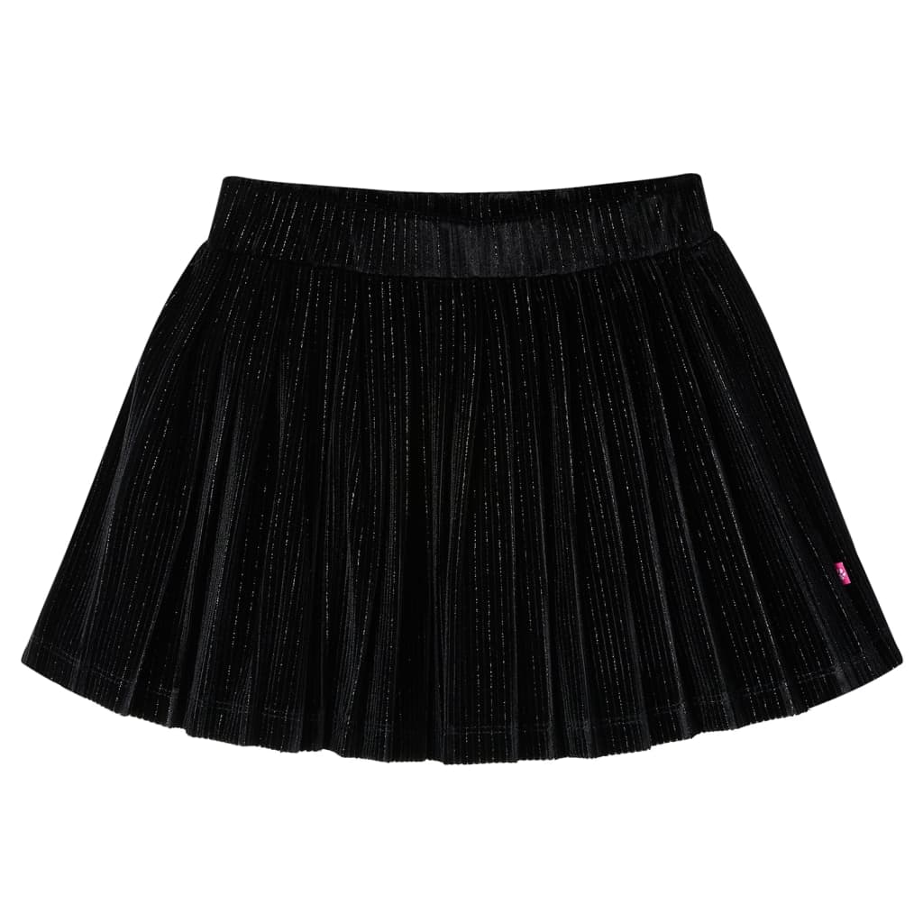 Kids' Pleated Skirt with Lurex Black 128 - Sid & Sam