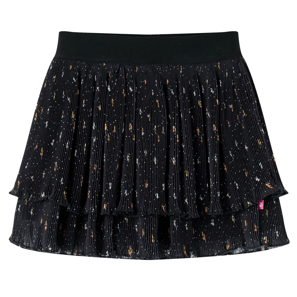 Kids' Skirt Tiered Ruffle Design Black 92 - The Home Maker