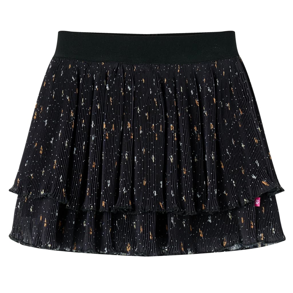 Kids' Skirt Tiered Ruffle Design Black 116 - R and M Furniture