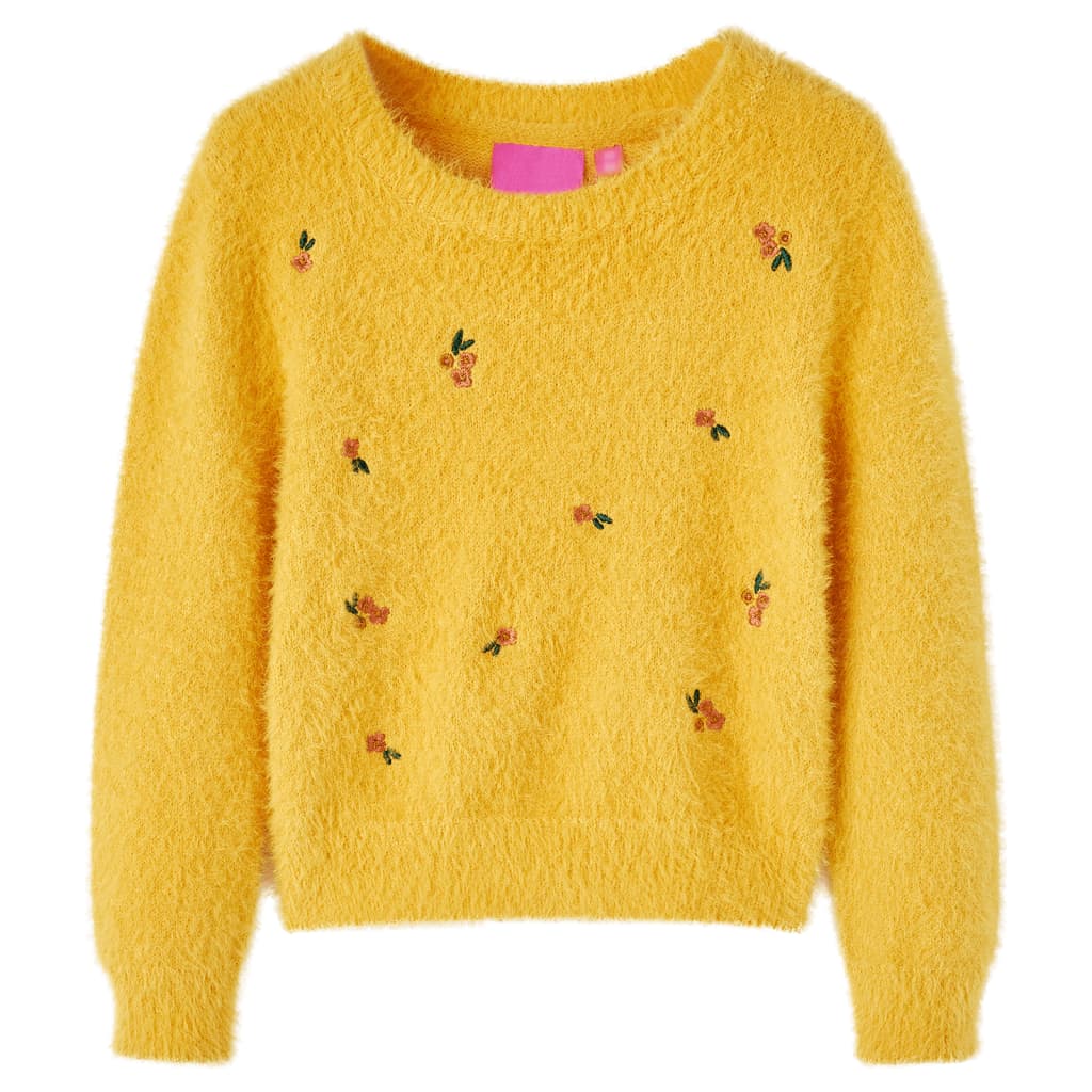 Kids' Sweater Knitted Ochre 116 - Merkel Designers