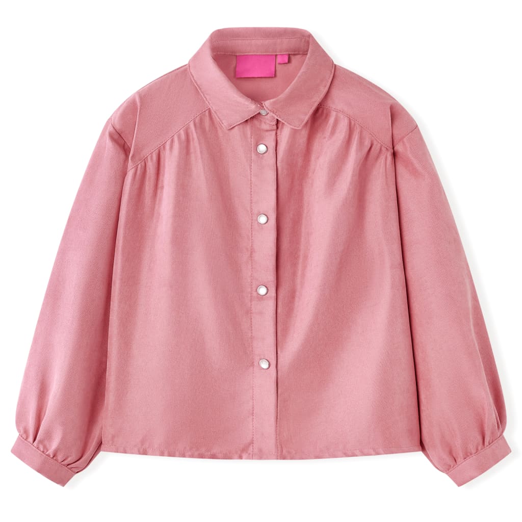 Kids' Blouse with Lantern Sleeves Old Rose 116 - Sid & Sam