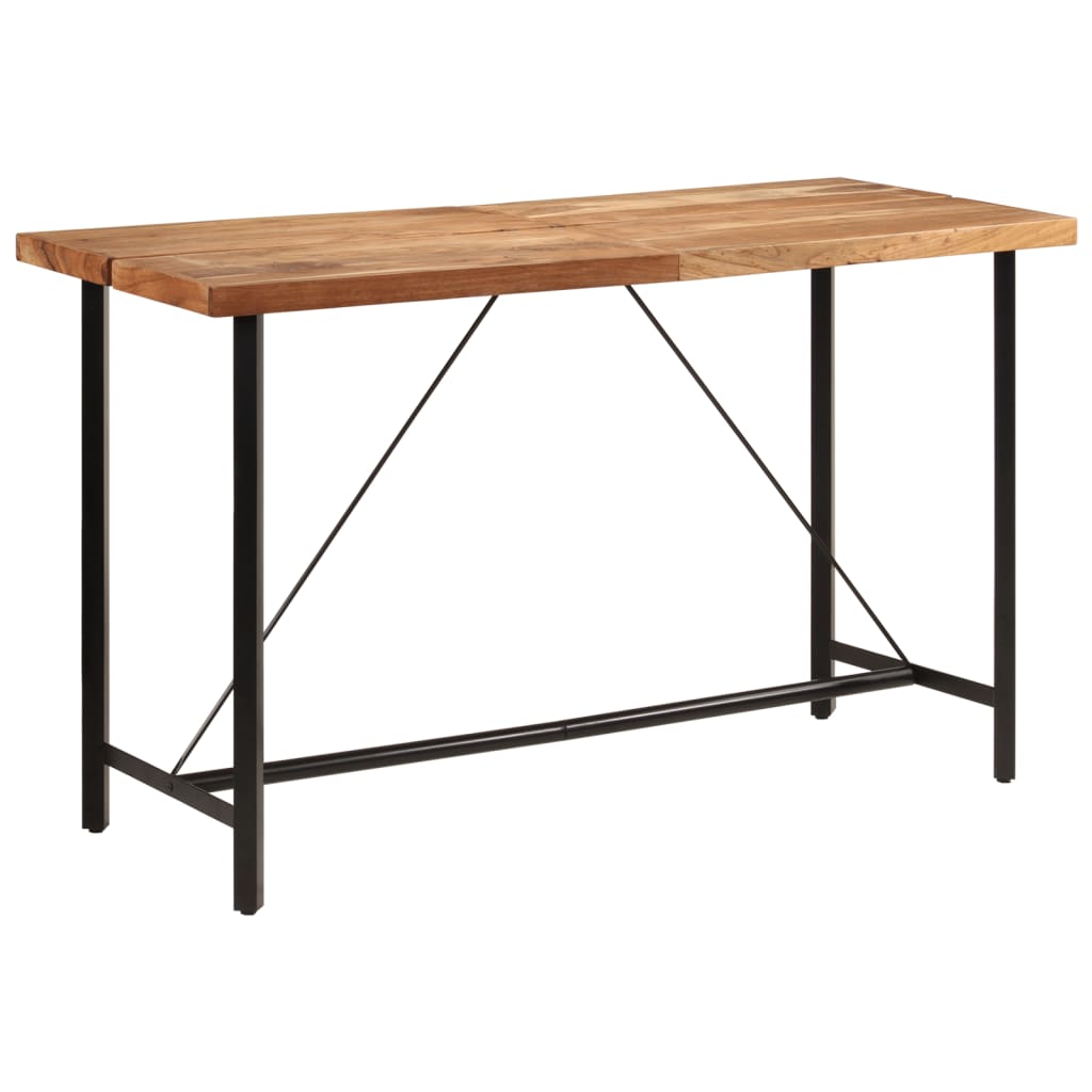 Bar Table 180x70x107 cm Solid Wood Acacia and Iron - Brittle & Co