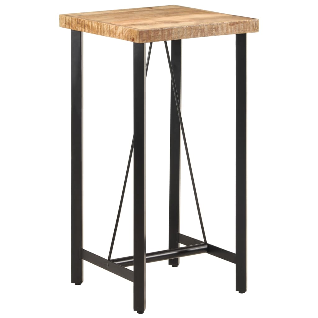 Bar Table 55x55x107 cm Solid Wood Mango and Iron - Charlotte Dunes