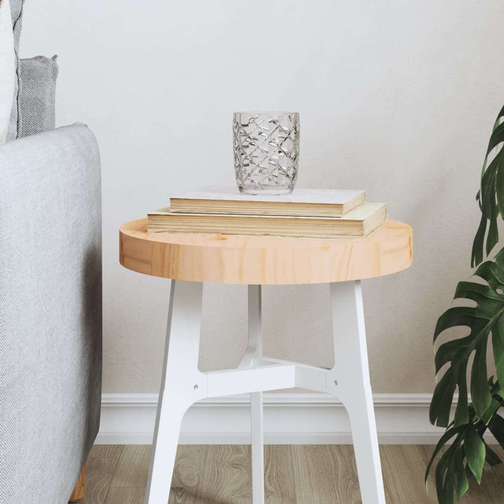 Table Top Round Ã ̃30x3 cm Solid Wood Pine - R and M Furniture