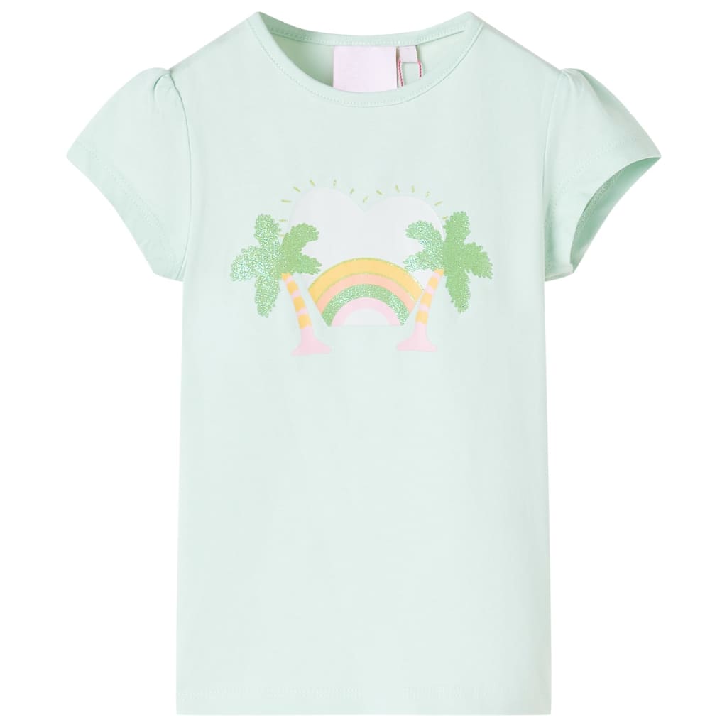 Kids' T-shirt Light Mint 116 - Merlin Deals
