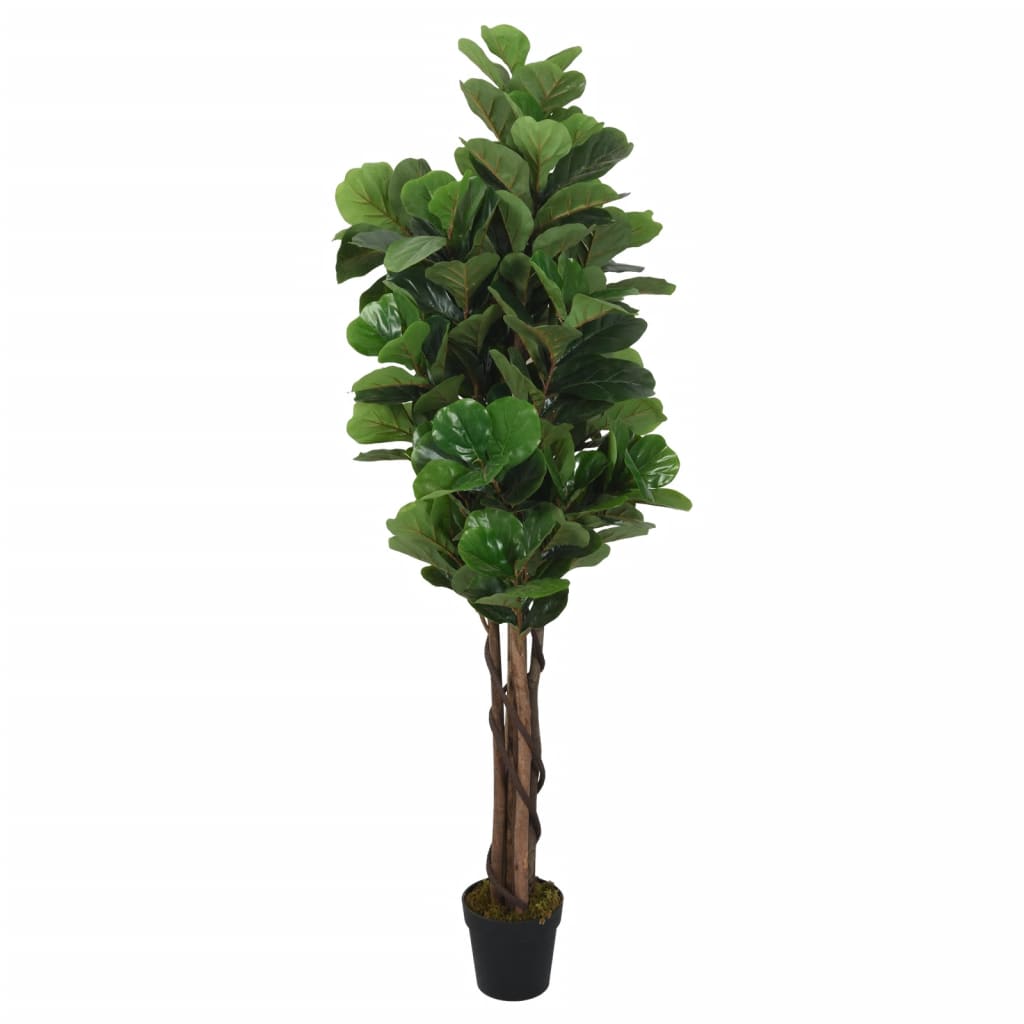 Artificial Fiddle Leaf Fig Tree 232 Leaves 180cm Green - Sid & Sam