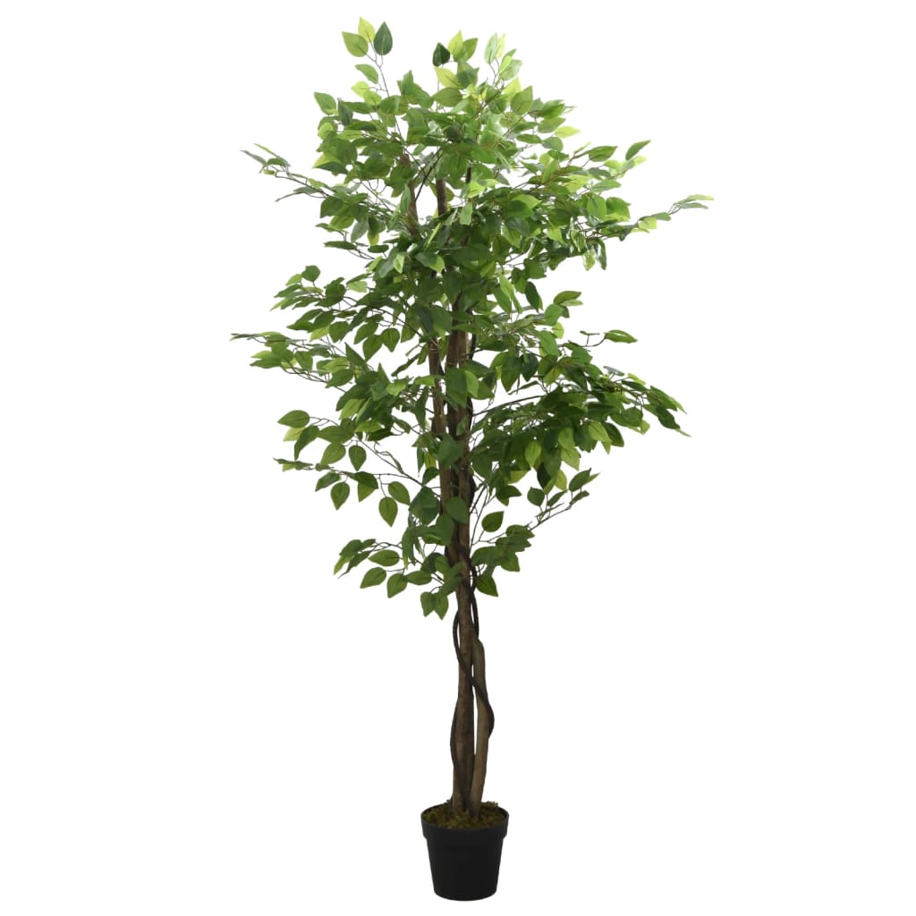 Artificial Ficus Tree 378 Leaves 80cm Green - Tyrell & Tyrell