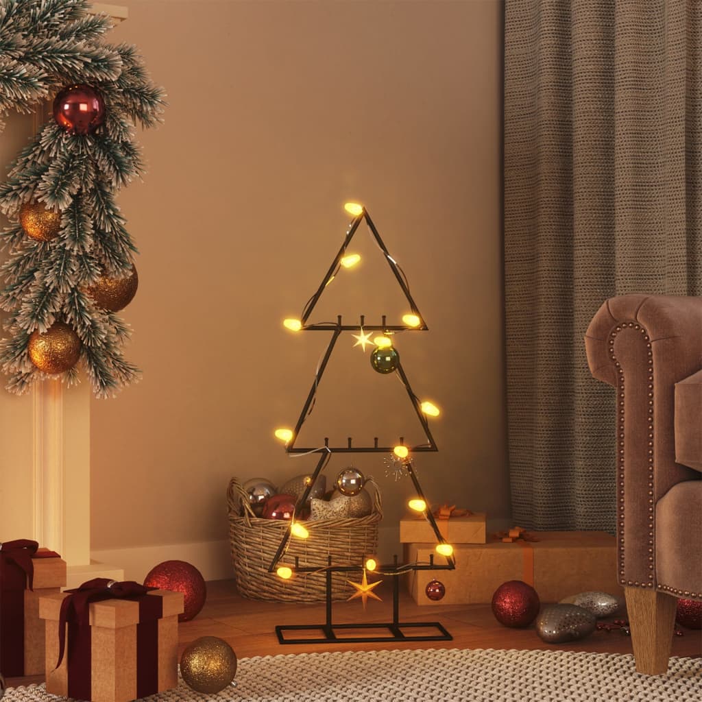 Metal Christmas Tree for Decoration Black 60 cm - Merkel Designers