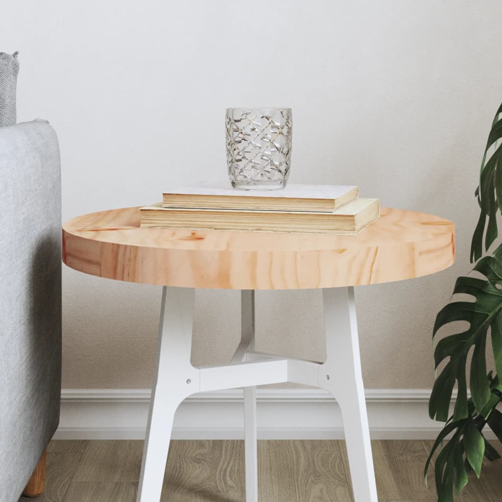 Table Top Round Ã ̃40x3 cm Solid Wood Pine - Tyrell & Tyrell