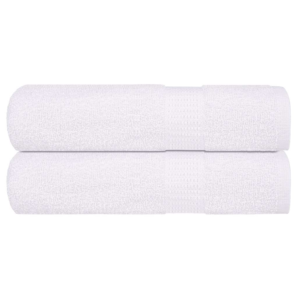 Hand Towels 2 pcs White 50x100 cm 360 gsm 100% Cotton - All Things Good