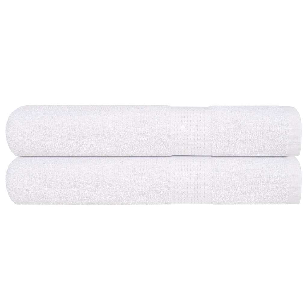 Sauna Towels 2 pcs White 80x200 cm 360 gsm 100% Cotton - The Home Maker