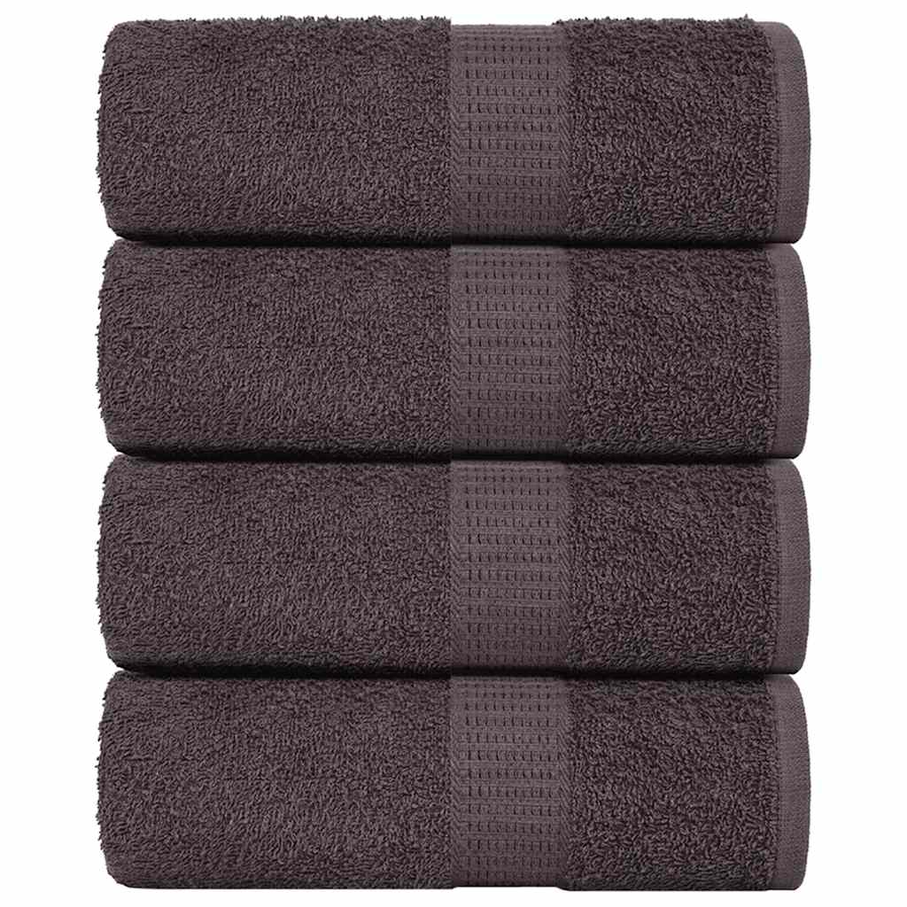 Washcloths 4 pcs Anthracite 15x21 cm 360 gsm 100% Cotton - All Things Good