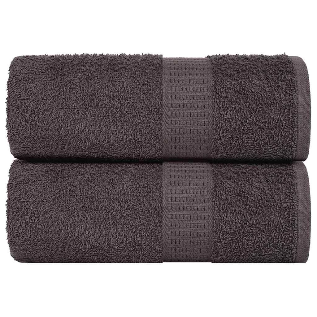 Soap Towels 2 pcs Anthracite 30x30 cm 360 gsm 100% Cotton - Decor Base