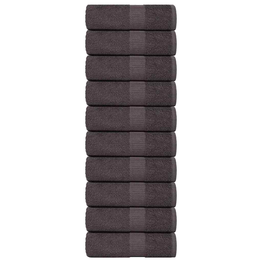 Soap Towels 10 pcs Anthracite 30x30 cm 360 gsm 100% Cotton - The Home Maker